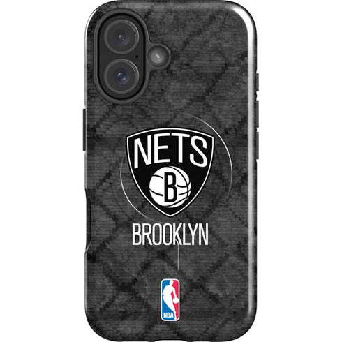 NBA Brooklyn Nets Dark Rust iPhone 16 Magsafe Impact Case