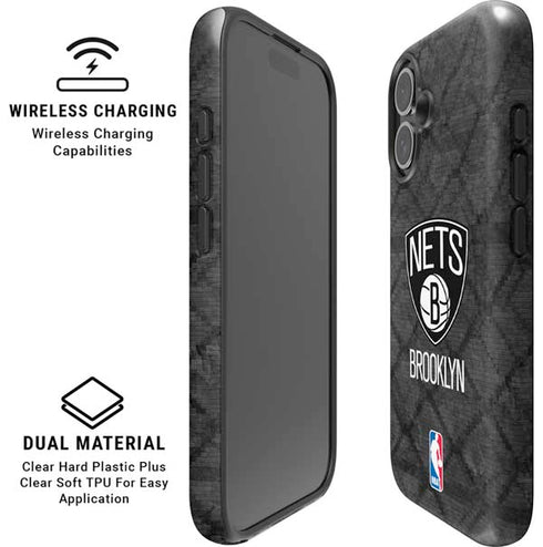 NBA Brooklyn Nets Dark Rust iPhone 16 Magsafe Impact Case