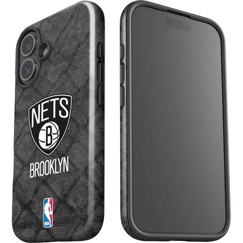NBA Brooklyn Nets Dark Rust iPhone 16 Plus Impact Case
