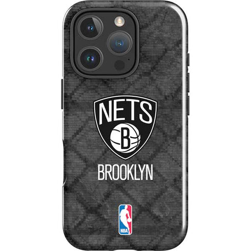 NBA Brooklyn Nets Dark Rust iPhone 16 Pro Impact Case