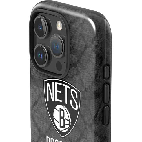 NBA Brooklyn Nets Dark Rust iPhone 16 Pro Impact Case