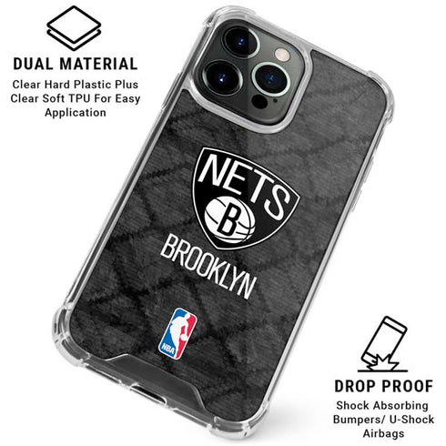 NBA Brooklyn Nets Dark Rust iPhone 16 Pro Max Clear Case