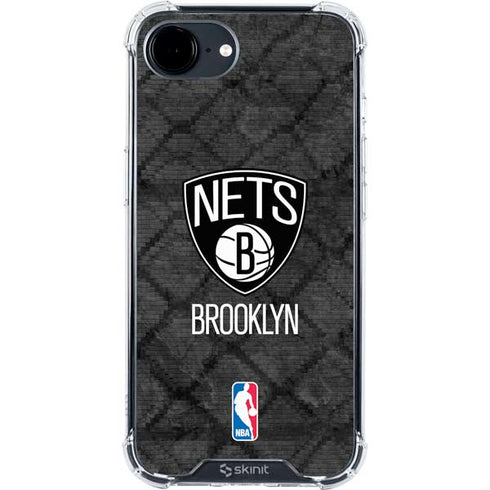 NBA Brooklyn Nets Dark Rust iPhone 16e Clear Case