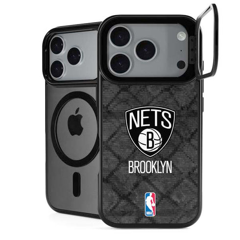 NBA Brooklyn Nets Dark Rust iPhone 18 Pro Kickstand Case