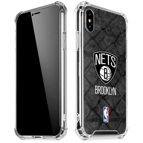 NBA Brooklyn Nets Dark Rust iPhone X/XS Clear Case