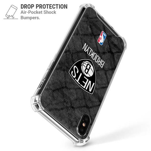 NBA Brooklyn Nets Dark Rust iPhone X/XS Clear Case