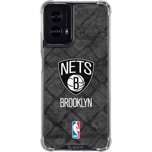NBA Brooklyn Nets Dark Rust Moto G Power 5G (2024) Clear Case