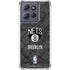 NBA Brooklyn Nets Dark Rust Moto G Stylus 5G (2025) Clear Case