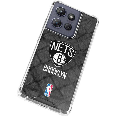 NBA Brooklyn Nets Dark Rust Moto G Stylus 5G (2025) Clear Case