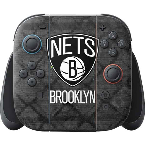 NBA Brooklyn Nets Dark Rust Nintendo Switch 2 (2025) Joy-Con Controller Skin