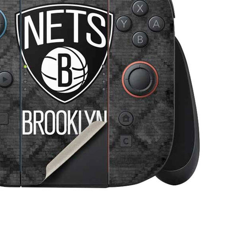 NBA Brooklyn Nets Dark Rust Nintendo Switch 2 (2025) Joy-Con Controller Skin