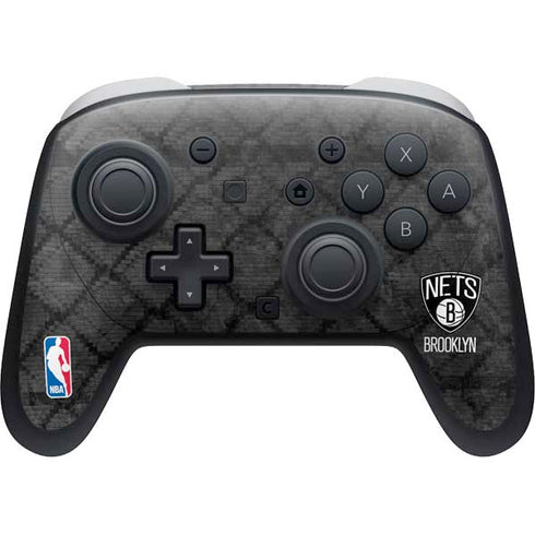 NBA Brooklyn Nets Dark Rust Nintendo Switch 2 (2025) Pro Controller Skin