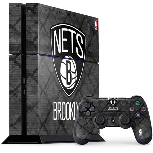 NBA Brooklyn Nets Dark Rust PS4 Console and Controller Bundle Skin