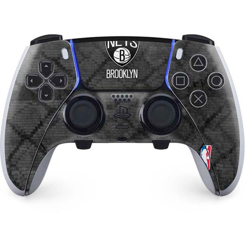 NBA Brooklyn Nets Dark Rust PS5 DualSense Edge Pro Controller Skin