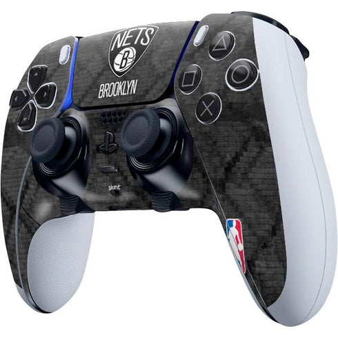 NBA Brooklyn Nets Dark Rust PS5 DualSense Edge Pro Controller Skin