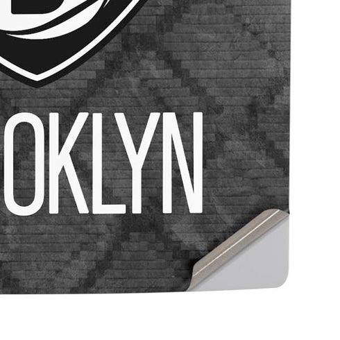 NBA Brooklyn Nets Dark Rust PS5 Pro Disk Console Skin