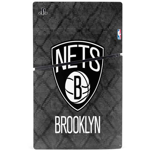 NBA Brooklyn Nets Dark Rust PS5 Slim Digital Edition Console Skin