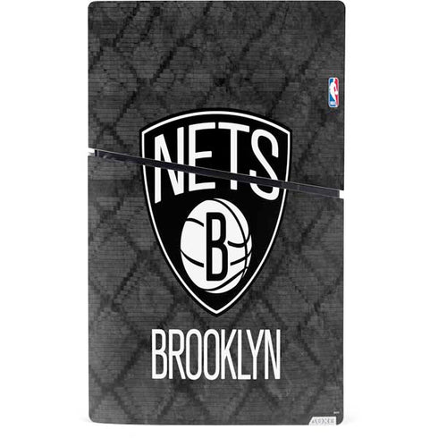 NBA Brooklyn Nets Dark Rust PS5 Slim Digital Edition Console Skin