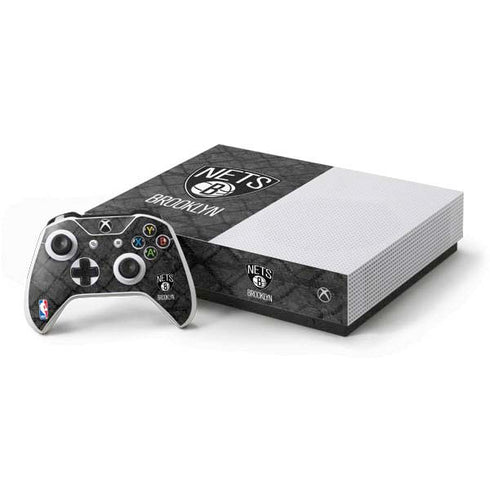 NBA Brooklyn Nets Dark Rust Xbox One S All-Digital Edition Bundle Skin