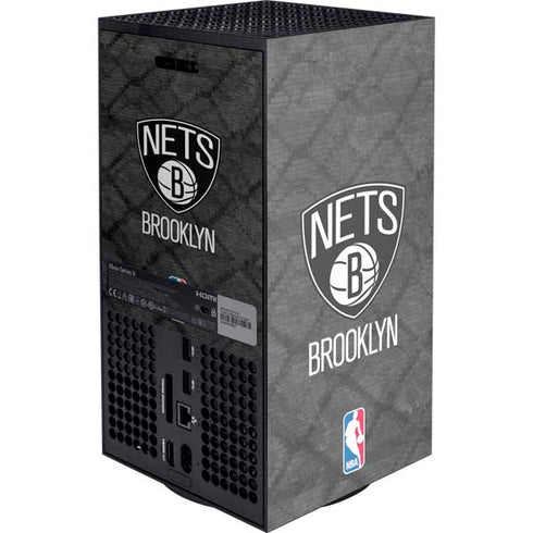 NBA Brooklyn Nets Dark Rust XBox Series X Digital Edition Console Skin