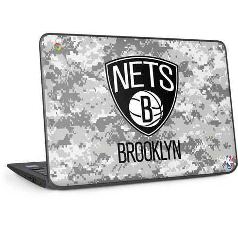NBA Brooklyn Nets Digi Camo HP Chromebook Skin