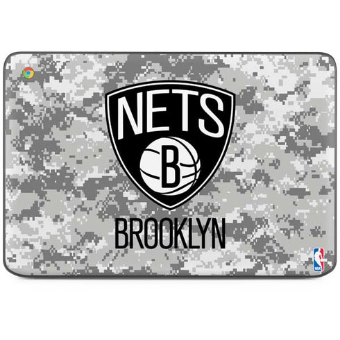 NBA Brooklyn Nets Digi Camo HP Chromebook Skin