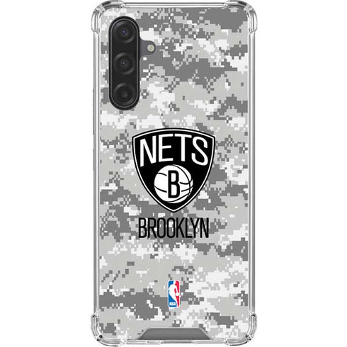 NBA Brooklyn Nets Digi Camo Galaxy A17 Clear Case