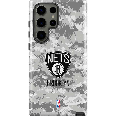 NBA Brooklyn Nets Digi Camo Galaxy S23 Ultra Pro Case