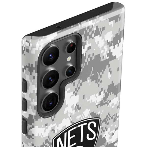 NBA Brooklyn Nets Digi Camo Galaxy S23 Ultra Pro Case