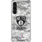 NBA Brooklyn Nets Digi Camo Galaxy S24 FE Clear Case