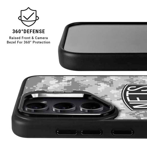 NBA Brooklyn Nets Digi Camo Galaxy S25 Kickstand Case