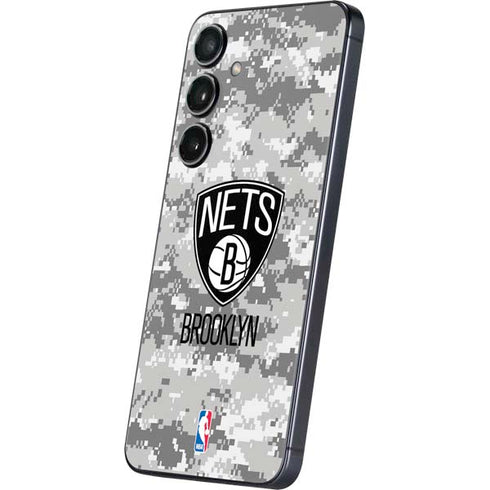 NBA Brooklyn Nets Digi Camo Galaxy S24 Plus Skin