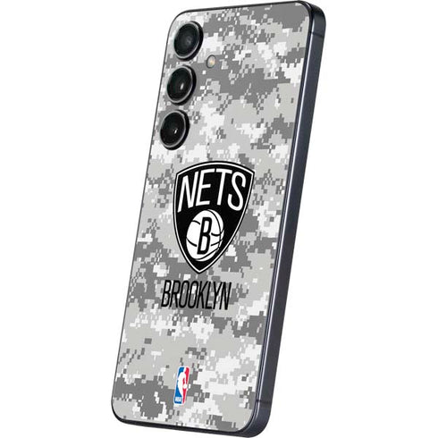 NBA Brooklyn Nets Digi Camo Galaxy S24 Skin
