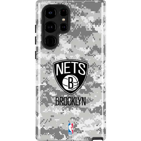 NBA Brooklyn Nets Digi Camo Galaxy S25 Ultra Impact Case
