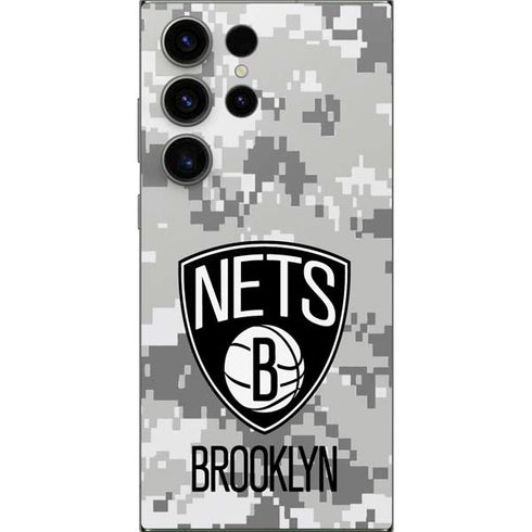 NBA Brooklyn Nets Digi Camo Galaxy S24 Ultra Skin