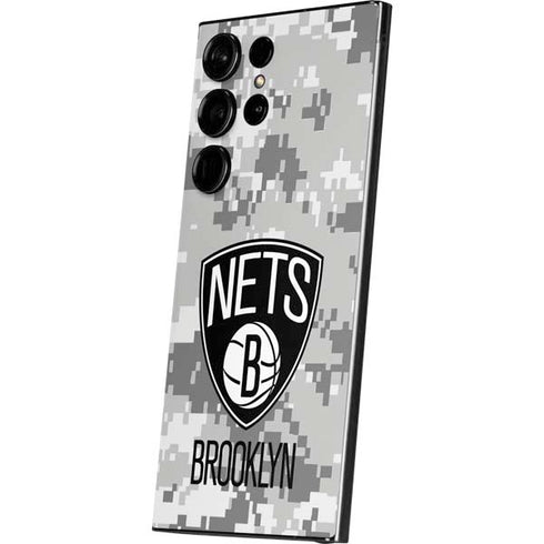 NBA Brooklyn Nets Digi Camo Galaxy S24 Ultra Skin