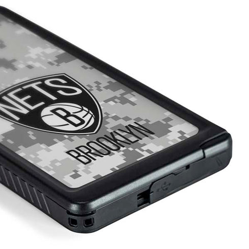 NBA Brooklyn Nets Digi Camo Galaxy S24 Ultra Waterproof Case