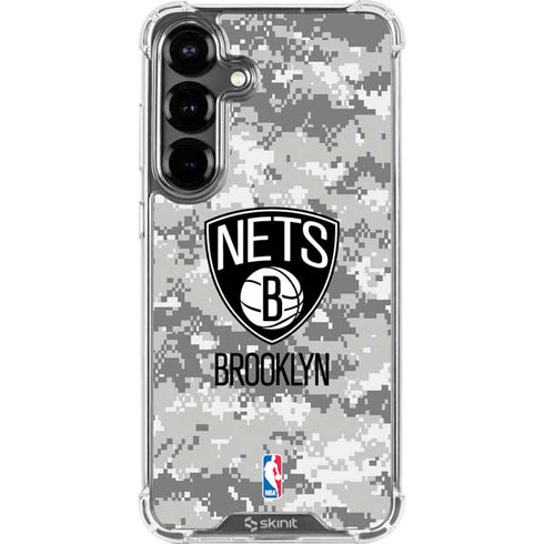 NBA Brooklyn Nets Digi Camo Galaxy S26 Clear Case