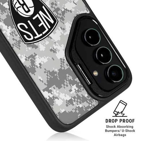 NBA Brooklyn Nets Digi Camo Galaxy S26 Kickstand Case