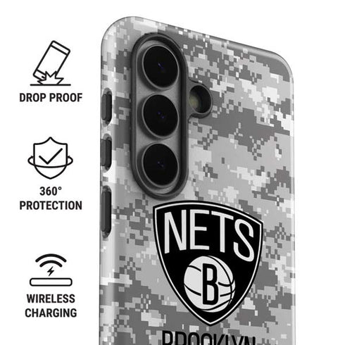 NBA Brooklyn Nets Digi Camo Galaxy S26 Plus Impact Case