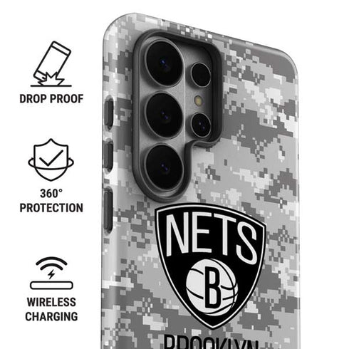 NBA Brooklyn Nets Digi Camo Galaxy S26 Ultra Impact Case