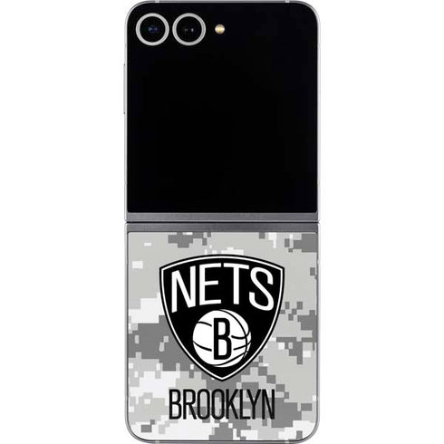 NBA Brooklyn Nets Digi Camo Galaxy Z Flip6 Skin