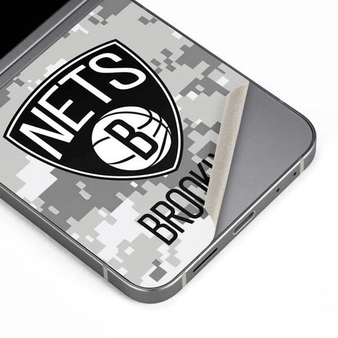 NBA Brooklyn Nets Digi Camo Galaxy Z Flip6 Skin