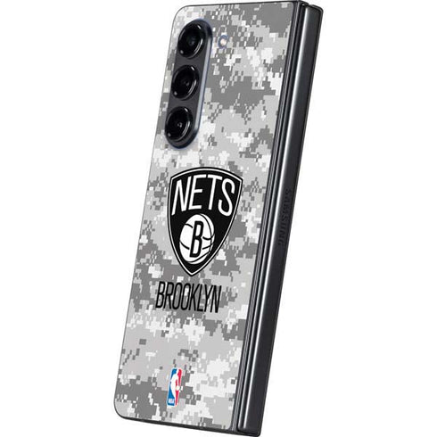 NBA Brooklyn Nets Digi Camo Galaxy Z Fold5 5G Skin