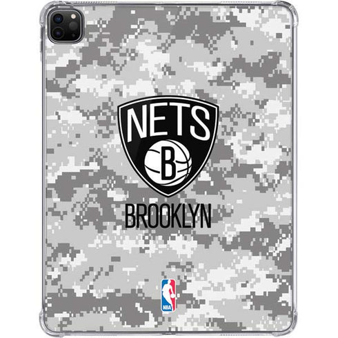 NBA Brooklyn Nets Digi Camo iPad Pro 11in (2024) Clear Case