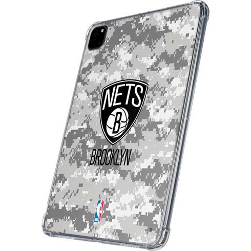 NBA Brooklyn Nets Digi Camo iPad Pro 11in (2024) Clear Case