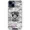 NBA Brooklyn Nets Digi Camo iPhone 15 Clear Case