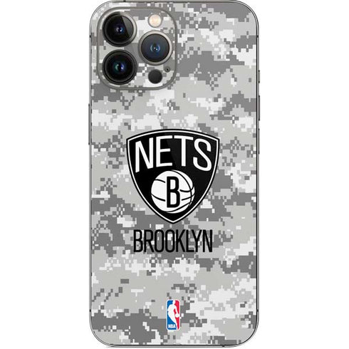 NBA Brooklyn Nets Digi Camo iPhone 15 Pro Max Skin