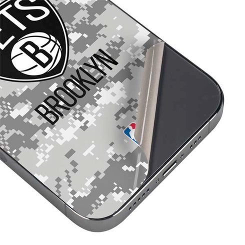 NBA Brooklyn Nets Digi Camo iPhone 15 Pro Max Skin
