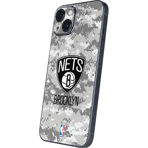 NBA Brooklyn Nets Digi Camo iPhone 15 Skin